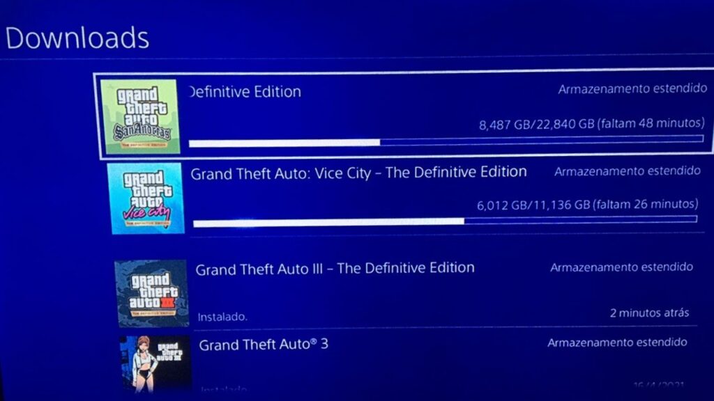 Como fazer o download de gta san andreas para jogar no ps4 1