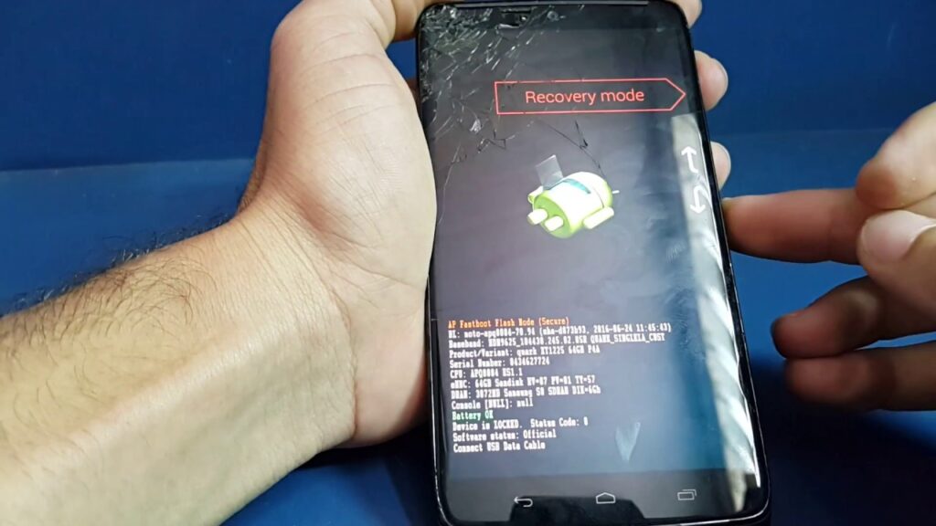 Como restaurar configuracoes de fabrica do moto maxx 1