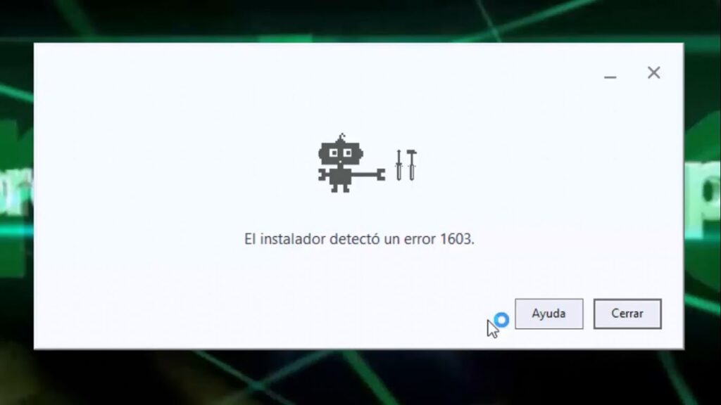 Como resolver o erro 1603 no google earth 1