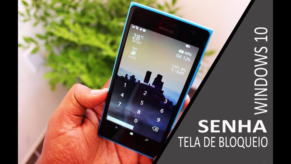 Como configurar uma senha de bloqueio no windows 10 mobile 1