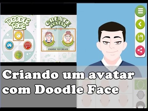 Como criar um avatar animado com o app gratis doodle face 1