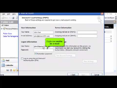 Como configurar contas de e mail no outlook 2003 1