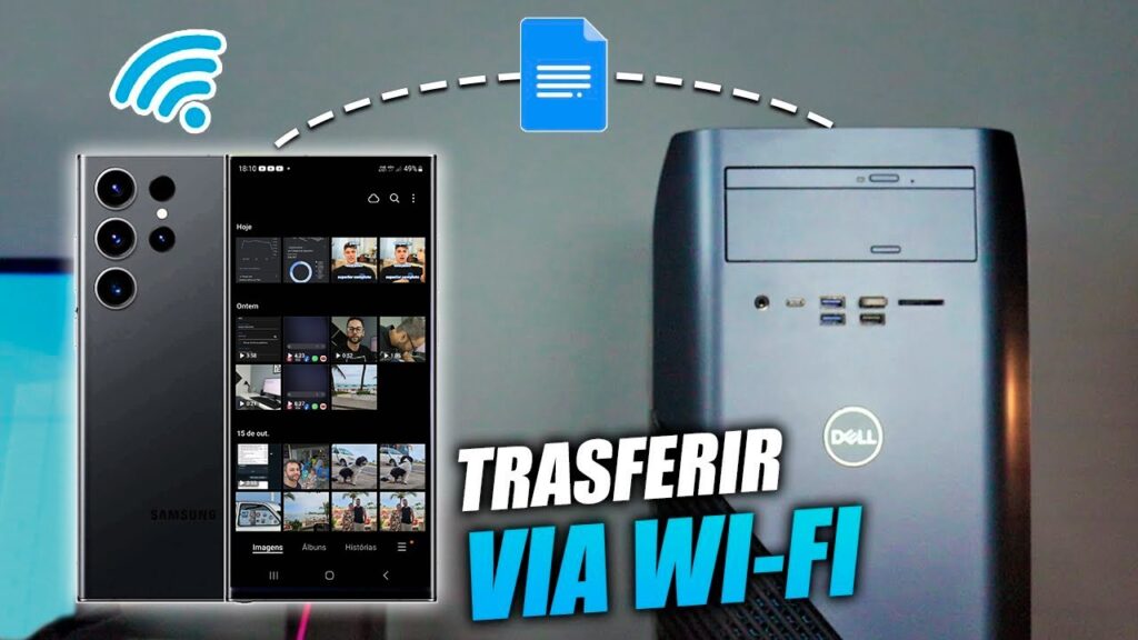 Como enviar arquivos e fotos para celulares da samsung wi fi 1