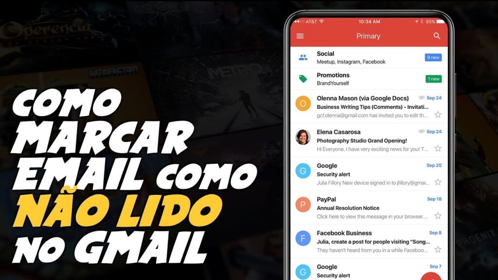 Como marcar e mails Como nao lidos no gmail no android e iphone 1