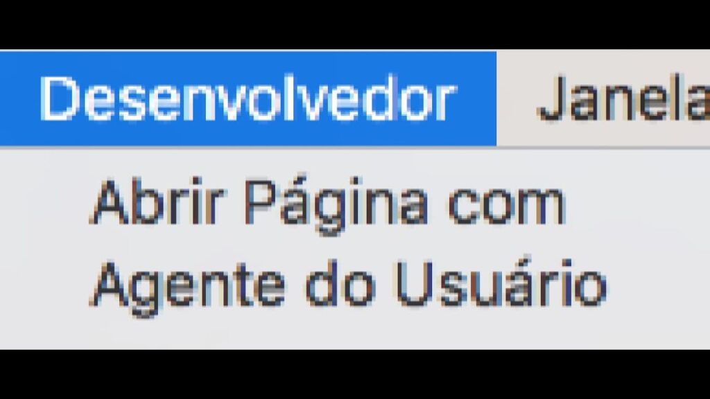 Como ativar configuracoes de desenvolvedor do safari 1