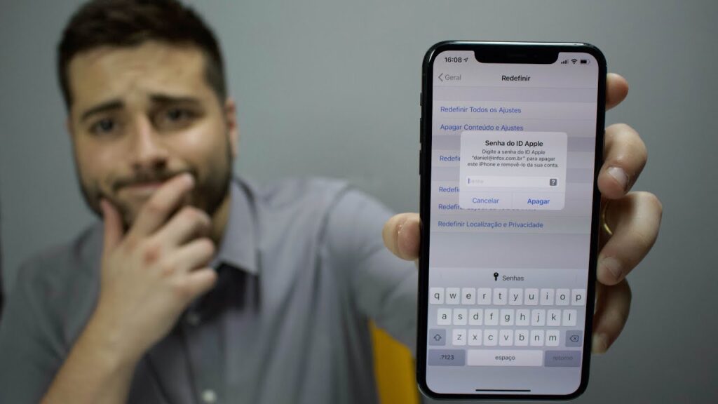 Como recuperar senha do apple id no iphone 1