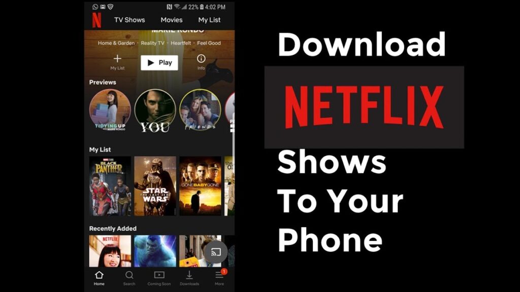 Como baixar posteres de filmes e series no app do netflix para iphone 1