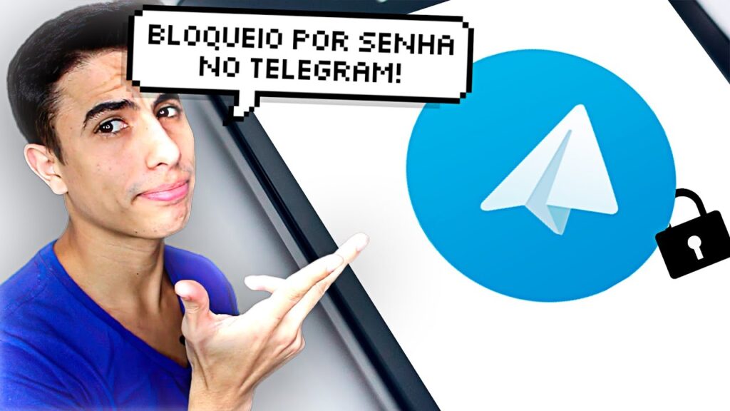 Como bloquear o telegram com senha 1