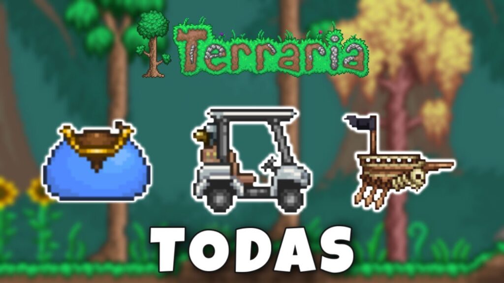 Como conseguir uma montaria em terraria para se loComover rapidamente 1