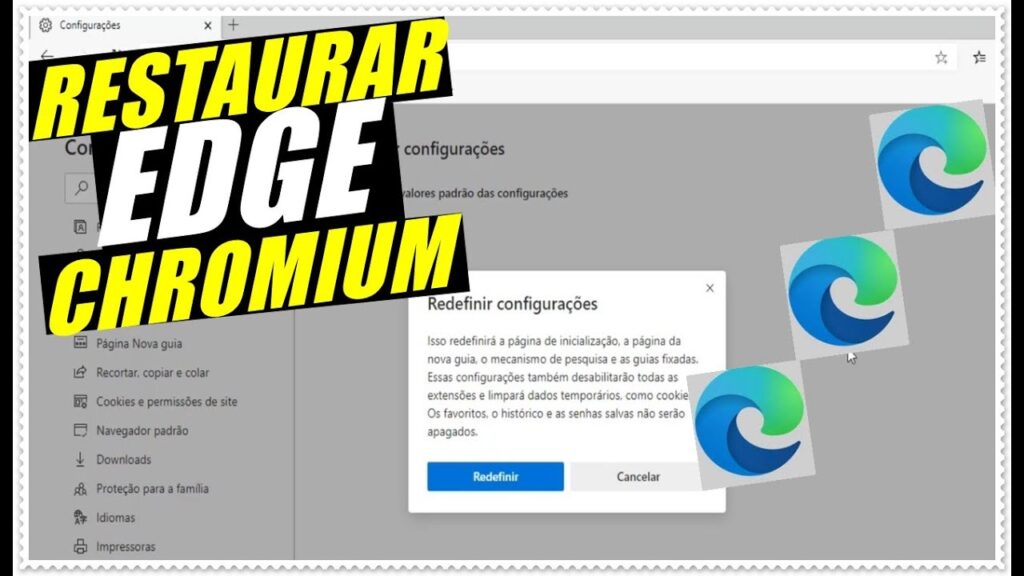 Como restaurar configuracoes do microsoft edge e resolver problemas 1