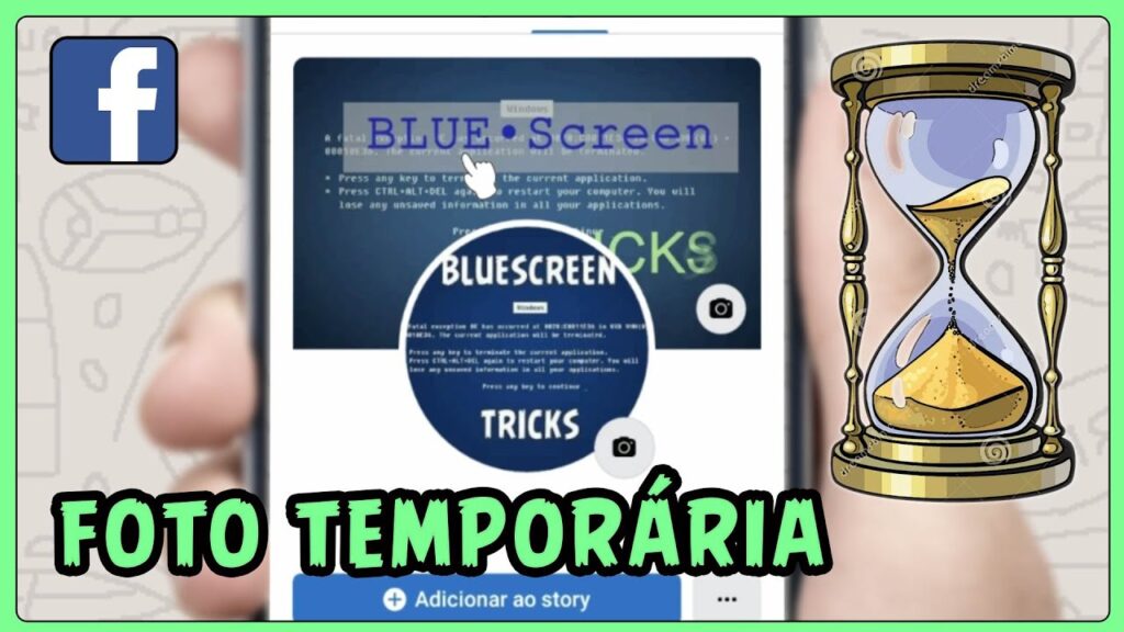 Como criar uma foto para perfil do facebook temporaria 1