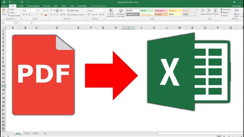 Como converter pdf para excel 1