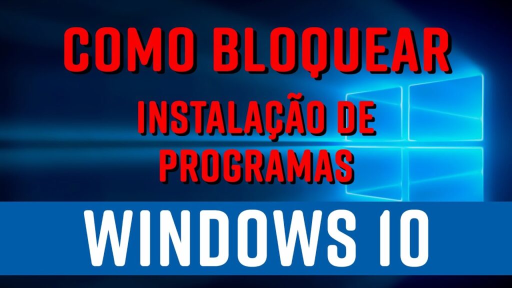 Como proibir que instalem programas no seu computador veja dica 1
