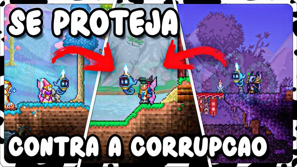 Como criar uma casa em terraria para se proteger dos monstros 1