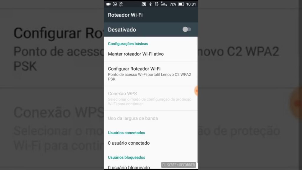 Como usar o lenovo vibe k5 Como roteador wi fi 1