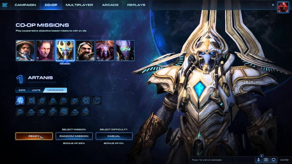 Como jogar missoes cooperativas de starcraft 2 legacy void 1