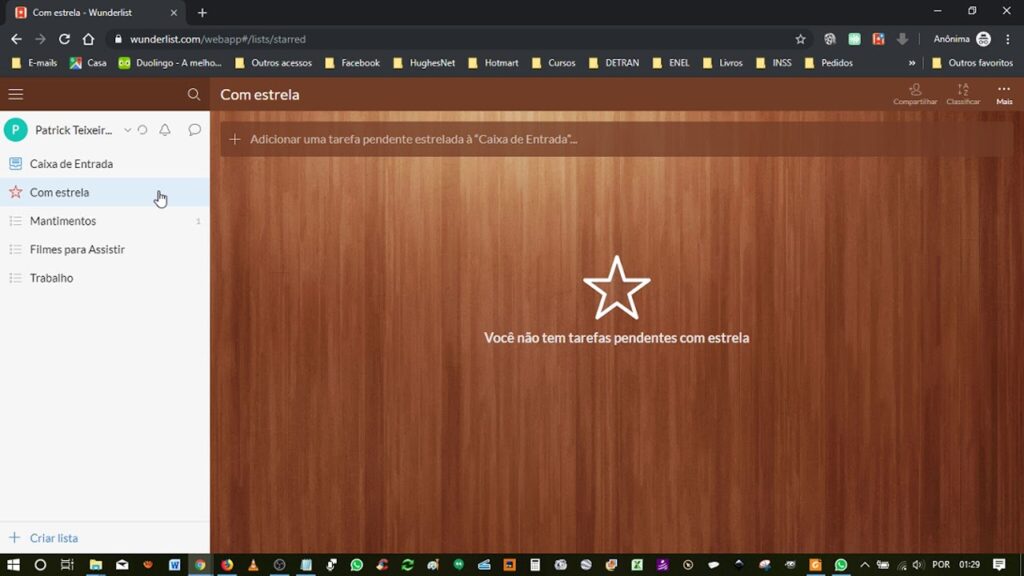 Como criar uma lista de tarefas no wunderlist 1