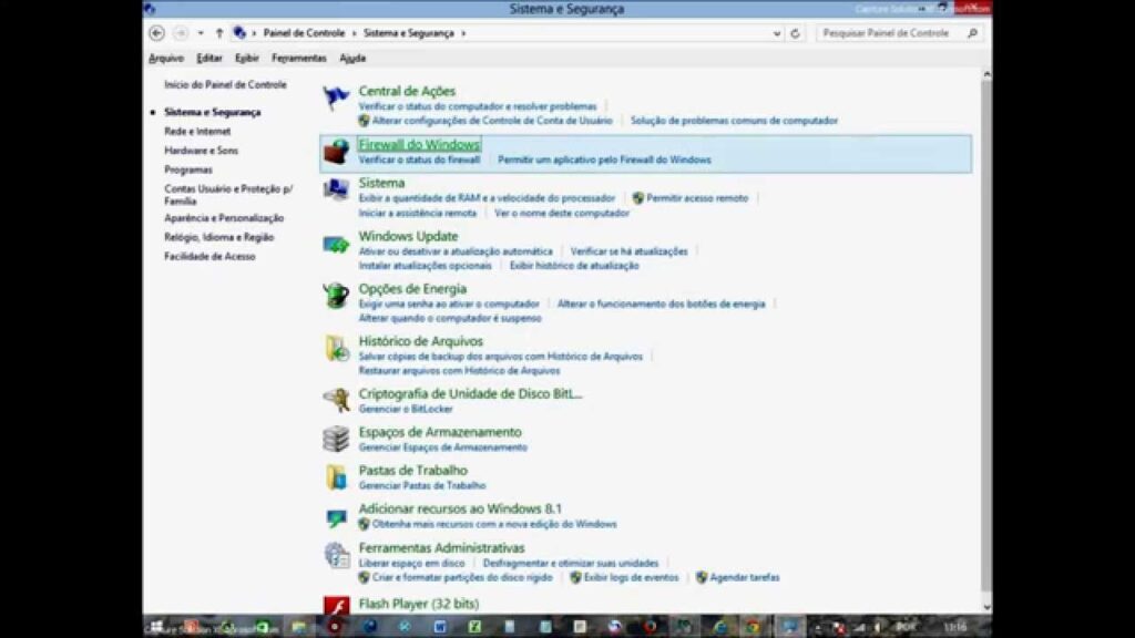 Como ativar e desativar firewall do windows 8 1