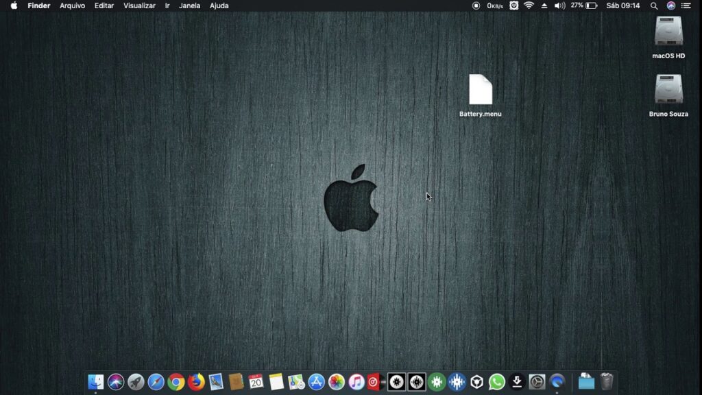 Como saber o tempo restante estimado da bateria do macbook 1