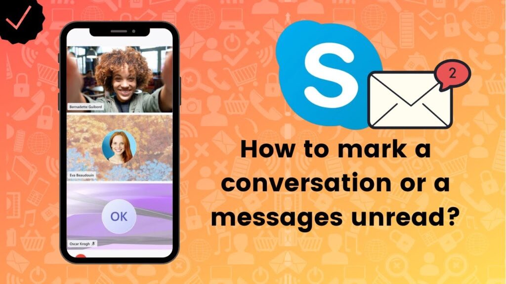 Como marcar mensagens Como nao lidas no skype para iphone 1