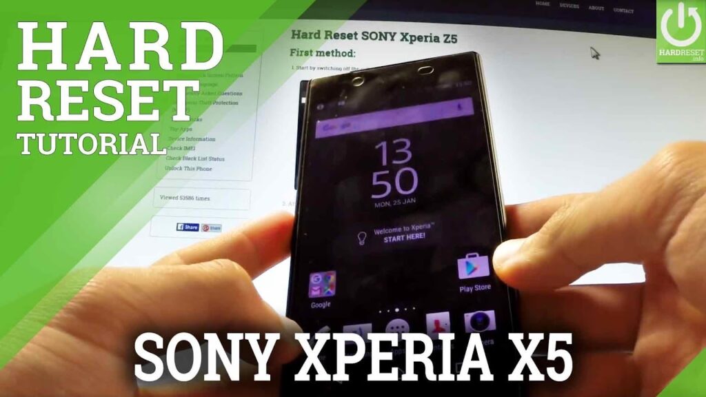 Como resetar o xperia z5 1