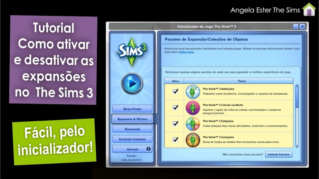 Como fazer o download das expansoes de sims 3 no pc 1