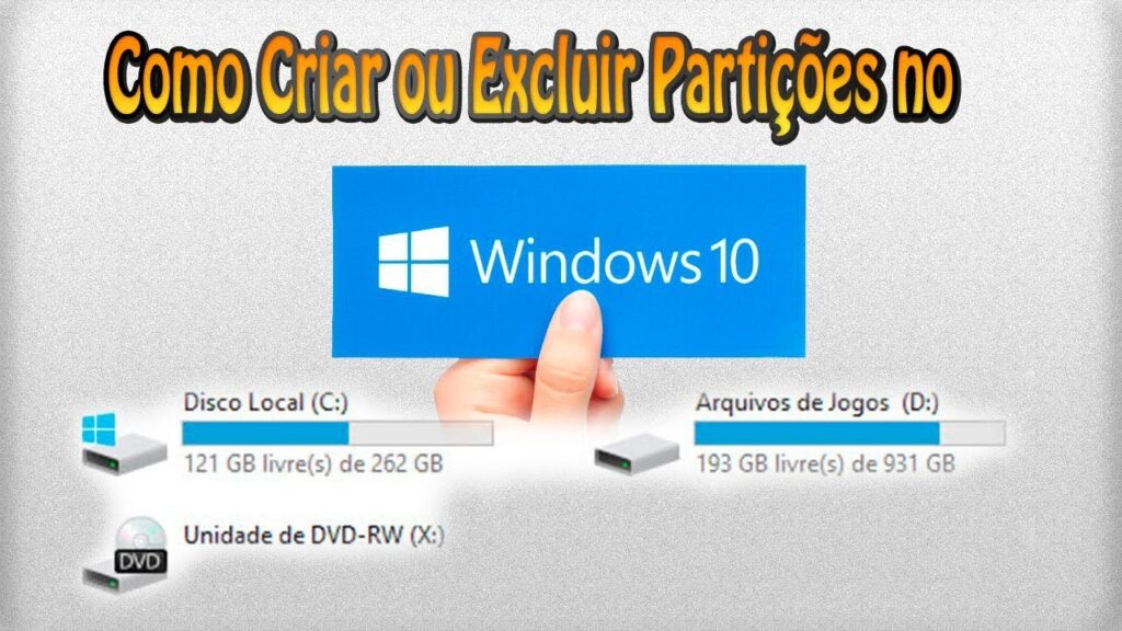 Como criar e apagar uma particao no windows 10 1