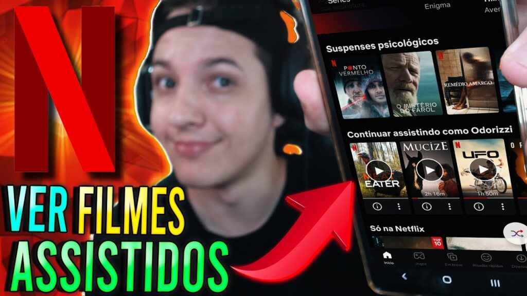 Como assistir apenas trailers de filmes e series no netflix 1