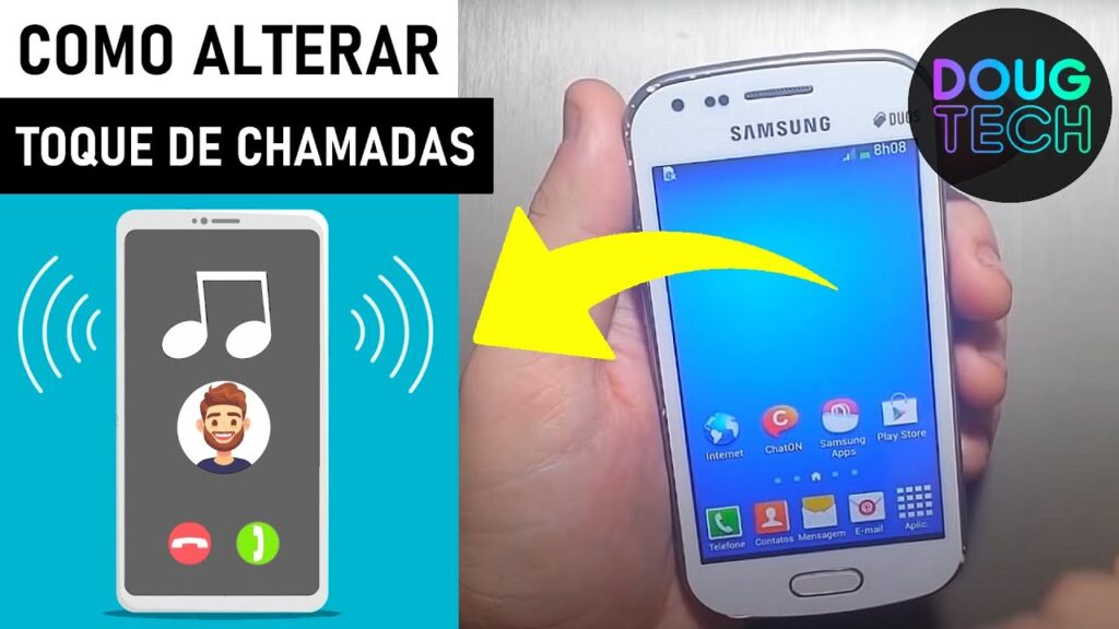 Como alterar o toque para chamadas no galaxy gran duos 1