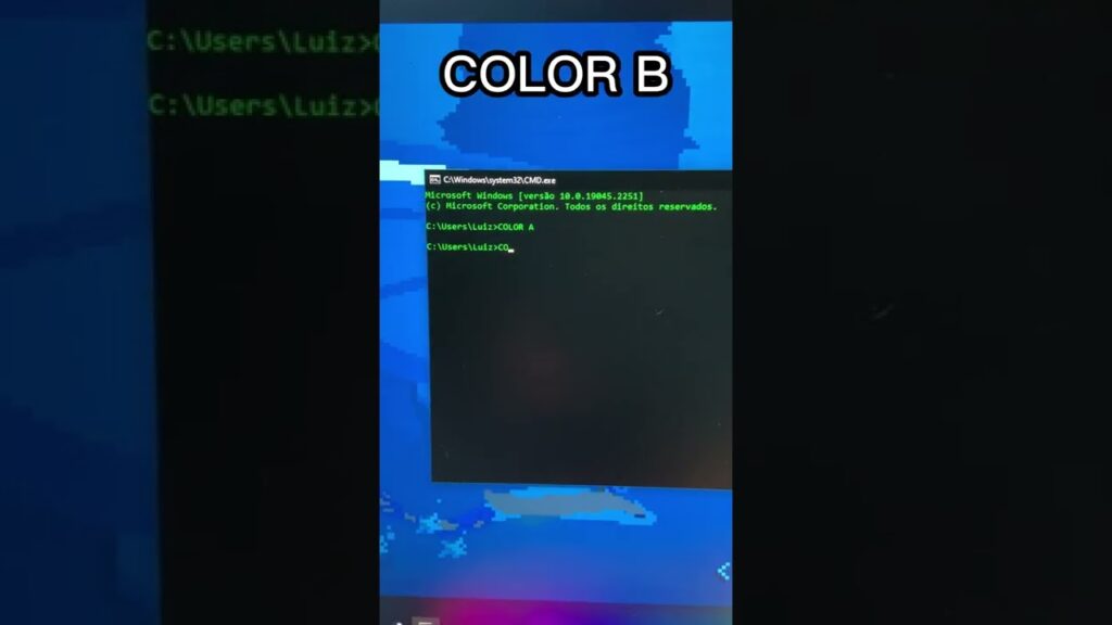 Como mudar cor fonte e layout do prompt de comando do windows 10 1