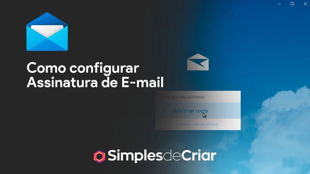 Como criar uma assinatura no app de e mail do windows 10 1