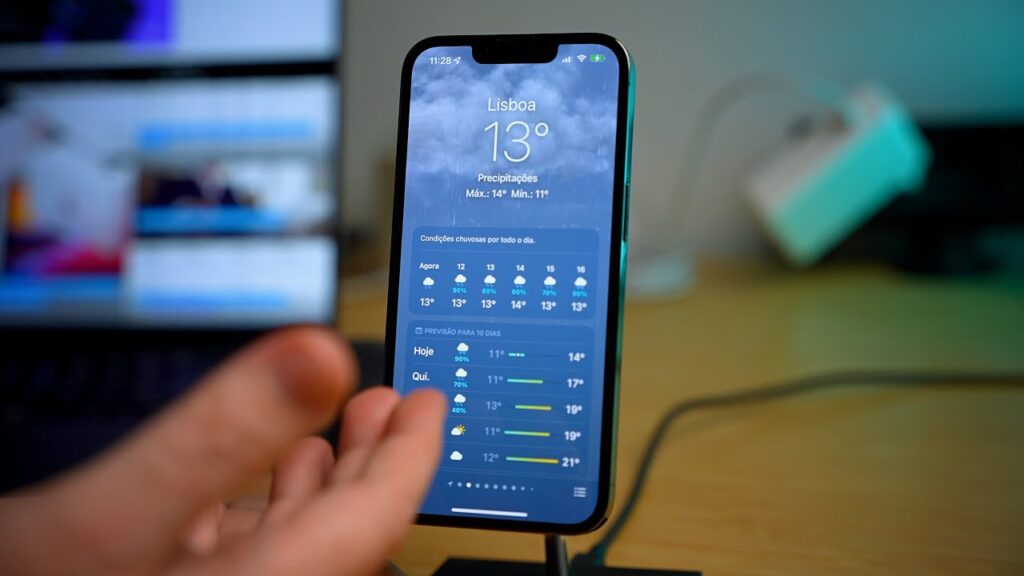 Como saber previsao do tempo no iphone sem baixar apps 1