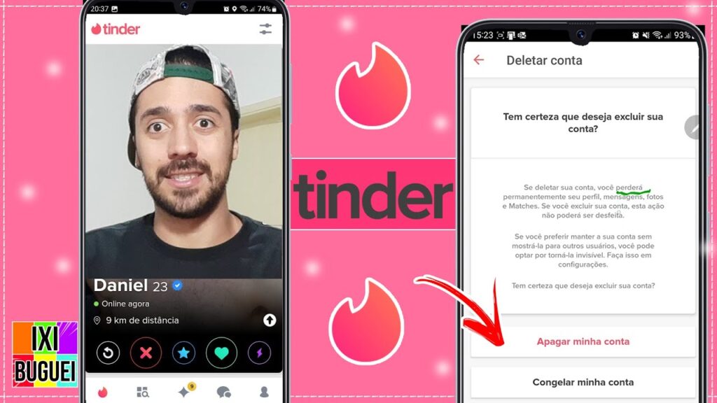 Como excluir sua conta do tinder 1