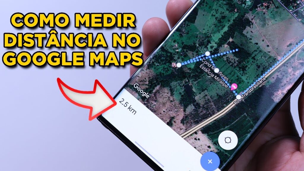 Como usar o google maps para medir distancias entre locais de destino 1