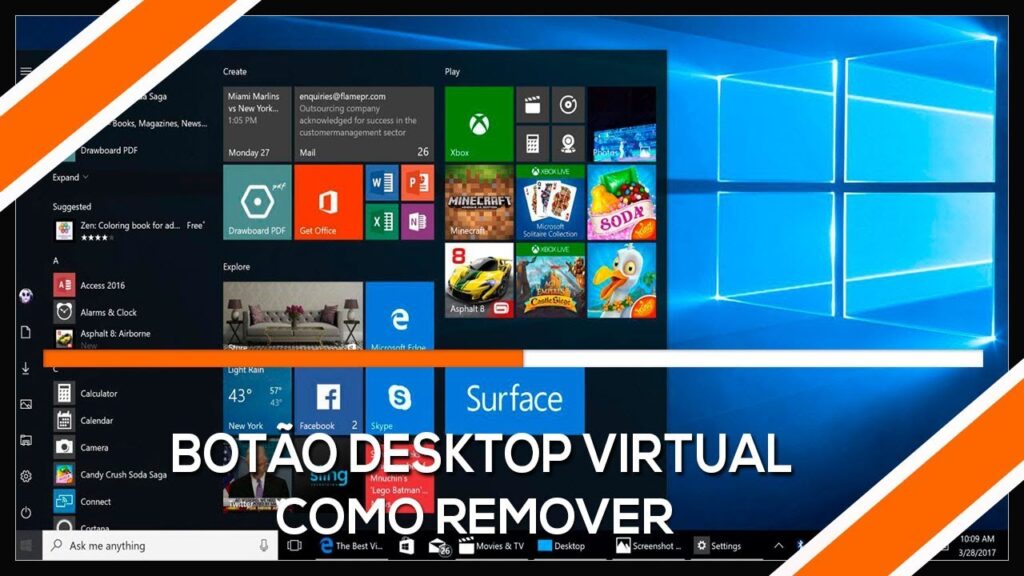Como remover o botao de desktops virtuais do windows 10 1