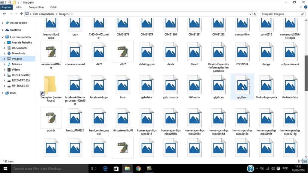 Como voltar ver miniaturas de fotos no windows 10 1