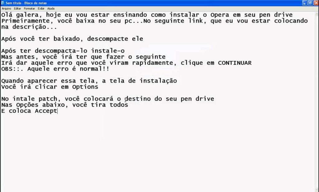 Como instalar o opera no pendrive 1