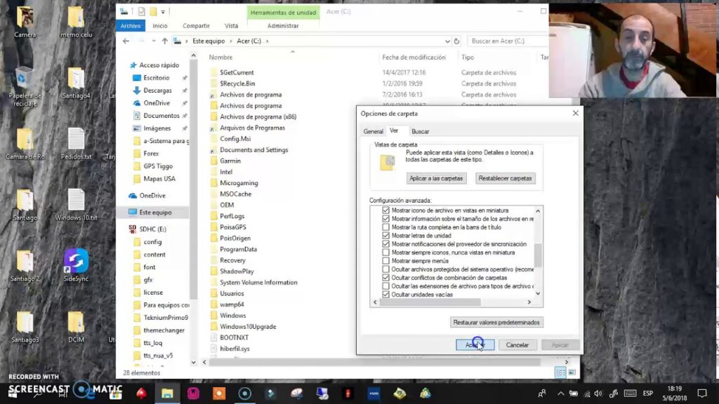 Como exibir arquivos ocultos no windows 10 1