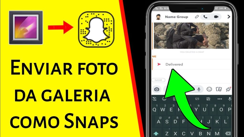Como salvar uma foto ou video antes de enviar para amigos no snapchat 1