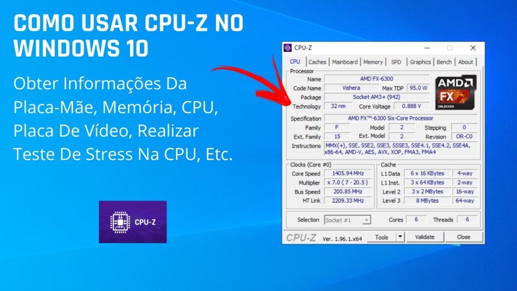 Como usar o cpu z descubra informacoes completas sobre seu computador 1