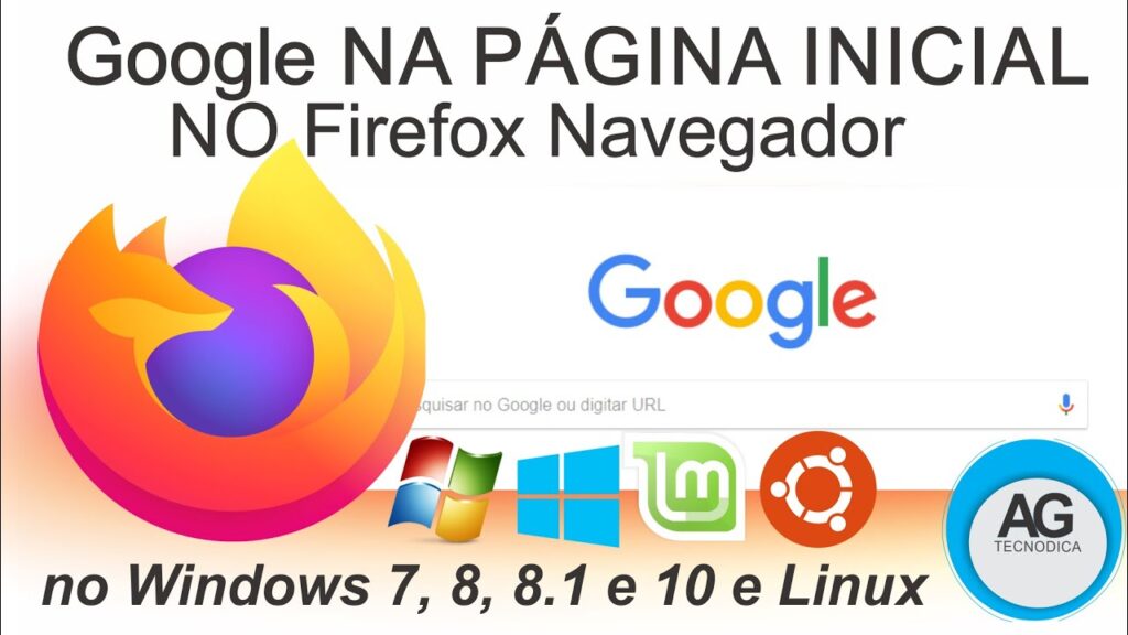 Como fazer o googlecom ser sua pagina inicial no chrome e no firefox 1