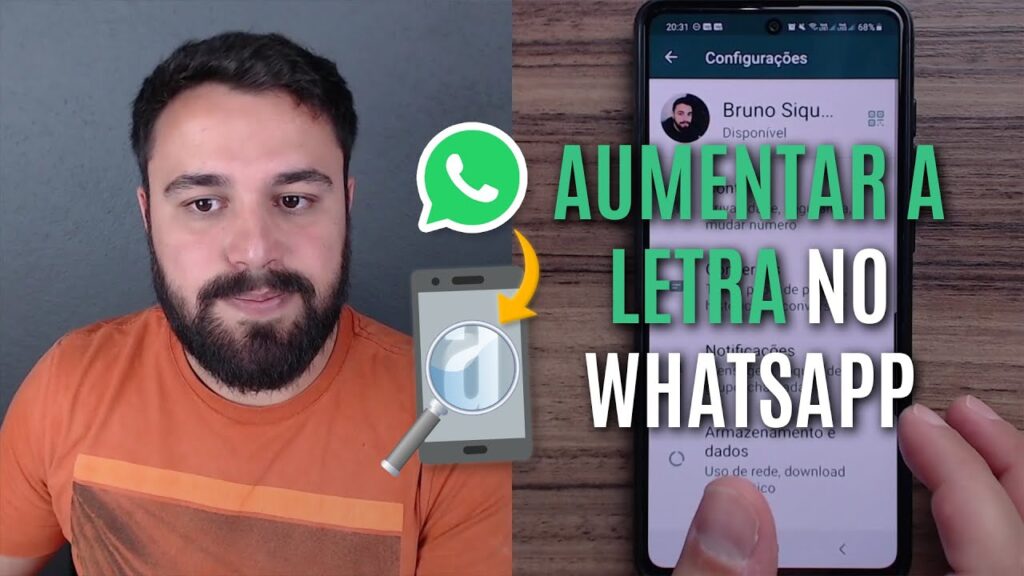 Como aumentar o tamanho da fonte do whatsapp no android 1