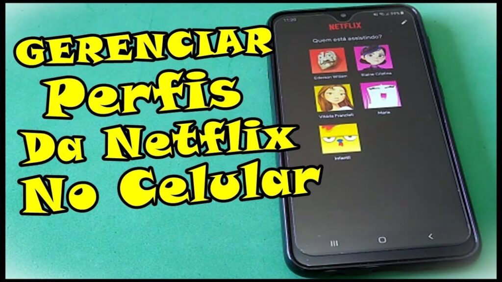 Como gerenciar perfis do netflix pelo celular 1