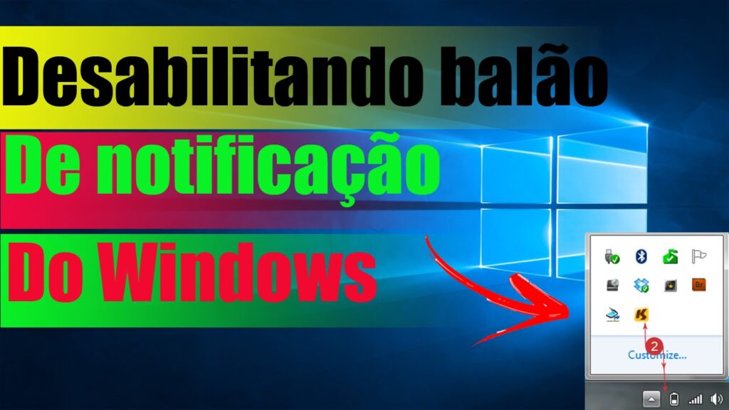 Como desativar os baloes de notificacoes do windows 1