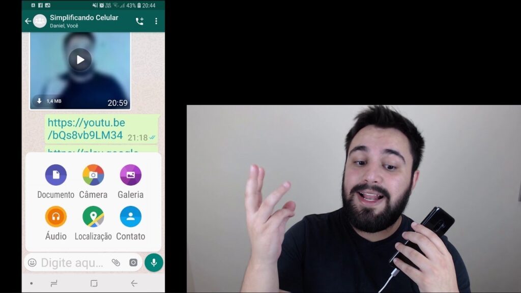 Como enviar para o dropbox uma foto recebida no whatsapp 1