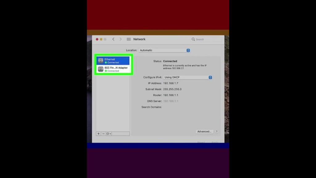 Como descobrir o endereco mac da placa de rede de um computador apple 1