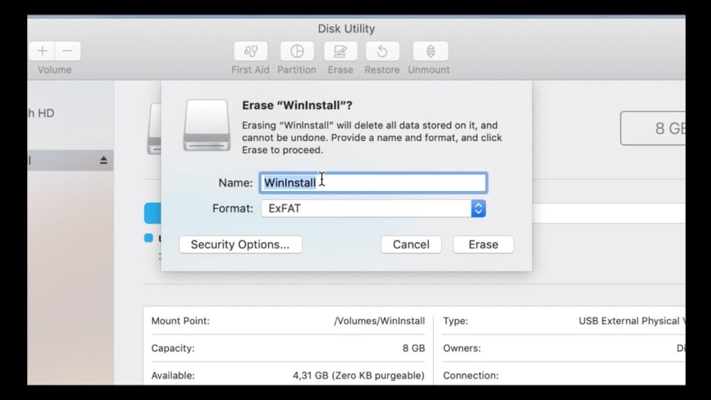 Como dar boot com um pen drive no mac 1