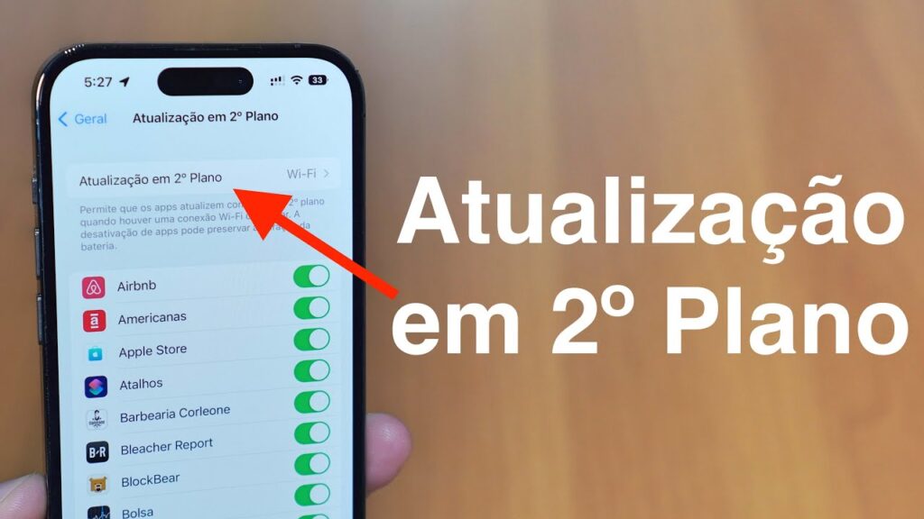Como desativar atualizacao de 2 plano do ios 9 para poupar bateria 1