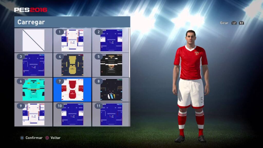 Como editar uniformes de pes 2016 e customizar o visual dos jogadores 1
