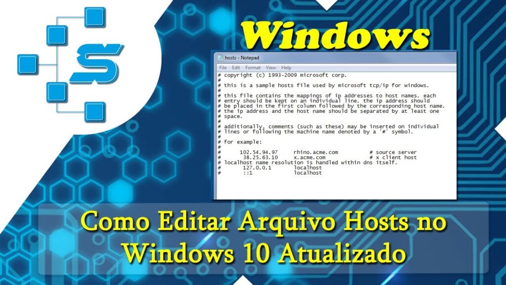 Como redefinir o arquivo de hosts de volta ao padrao 1